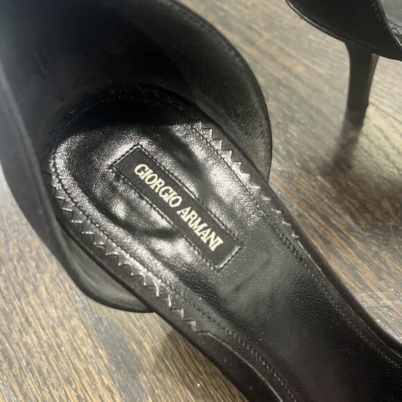 Giorgio Armani Black Heels - Picture 3 of 8